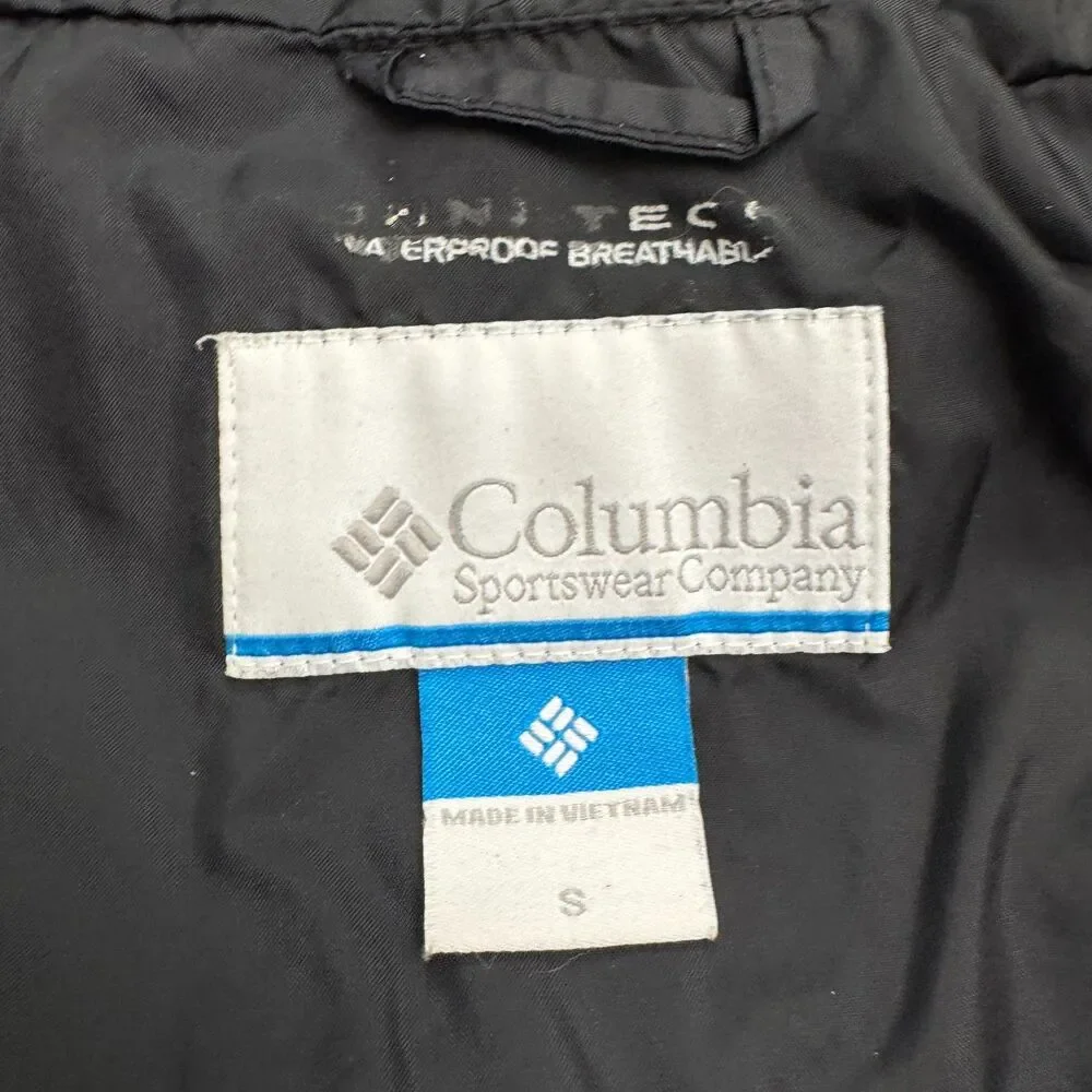 Columbia Waterlight II Omni-Tech Waterproof Windbreaker Jacket Mens Small Black
